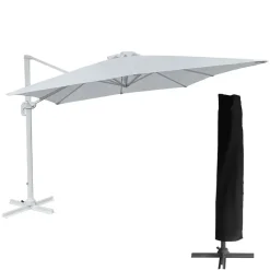 Happy Garden Parasol MOLOKAI - Wit - Aluminium New