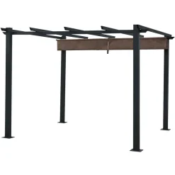 Happy Garden Pergola CASSIS - Bruin - Aluminium Best