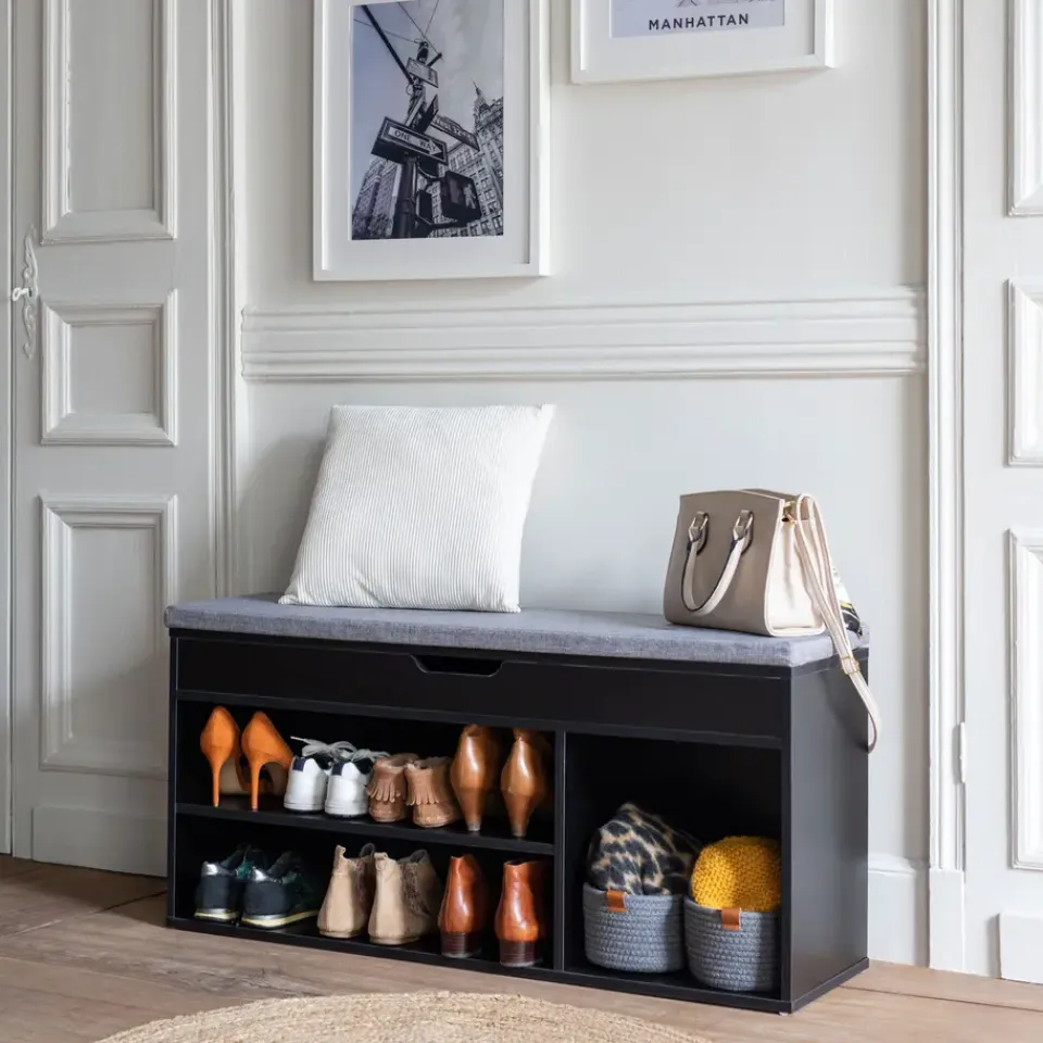 Happy Garden Schoenenkast ALAN - Zwart - MDF Online