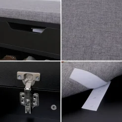 Happy Garden Schoenenkast ALAN - Zwart - MDF Online