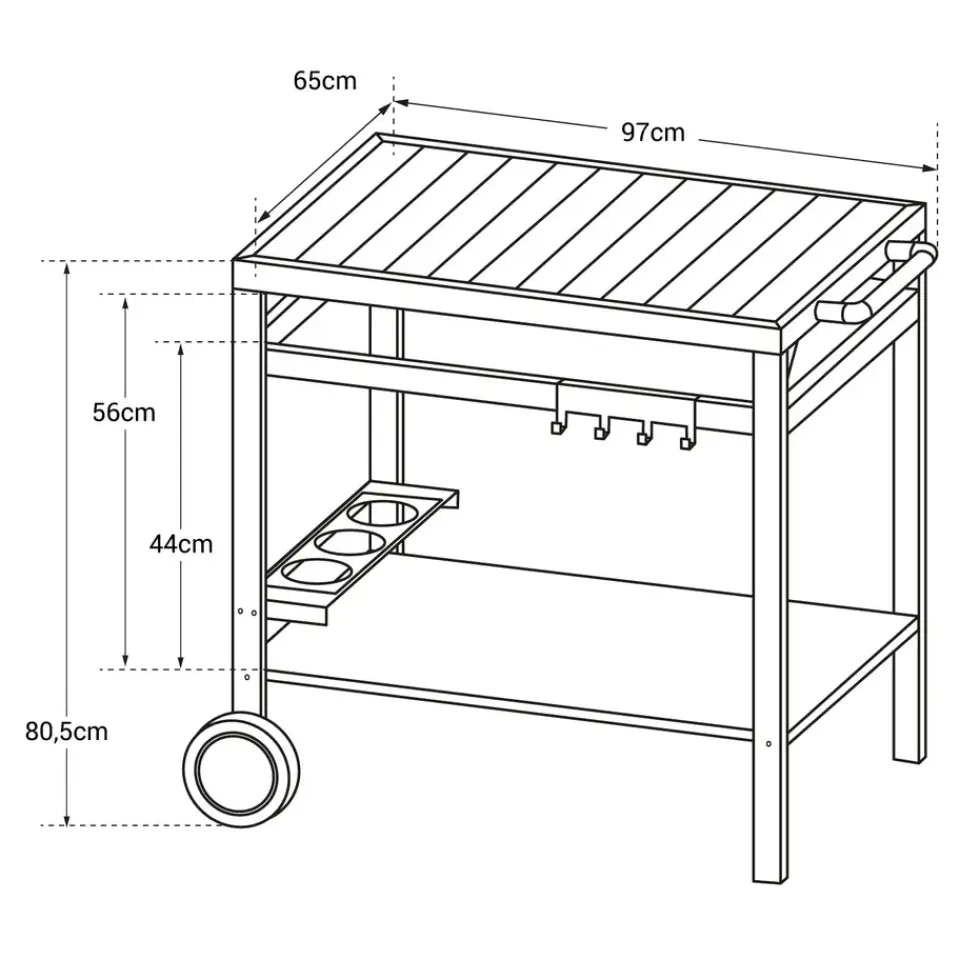 Happy Garden Service AVEIRO - Zwart - Staal Sale