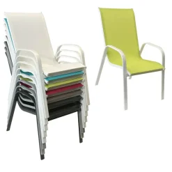 Happy Garden Stoel MARBELLA - Groen - Aluminium Clearance