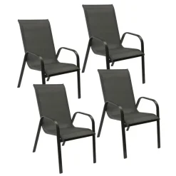 Happy Garden Stoel MARBELLA - Grijs - Aluminium Sale