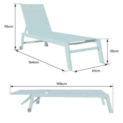 Happy Garden Transat BARBADOS - Grijs - Aluminium New