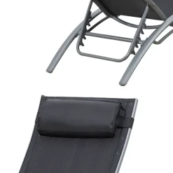 Happy Garden Transat GALAPAGOS - Grijs - Aluminium Discount