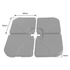 Happy Garden Zonnescherm QUIBERON - Zwart - Plastic Clearance