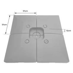 Happy Garden Zonnescherm CROZON - Zwart - Plastic Sale