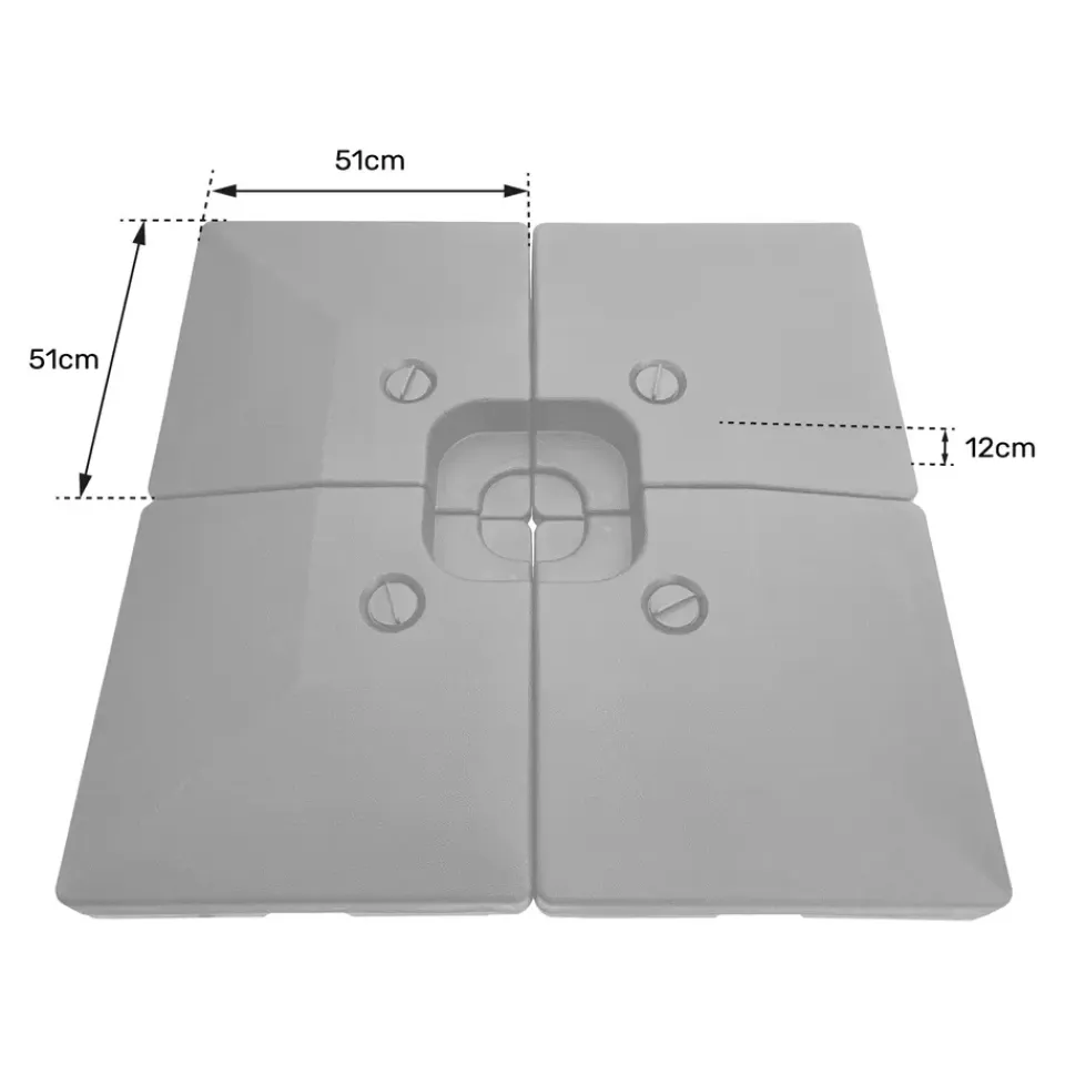 Happy Garden Zonnescherm CROZON - Zwart - Plastic Sale