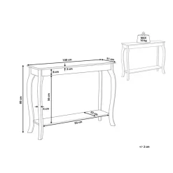 Beliani HARTFORD - Consoletafel - Wit - MDF Sale
