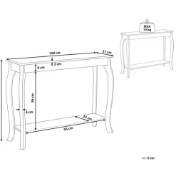 Beliani HARTFORD - Consoletafel - Zwart - MDF Sale
