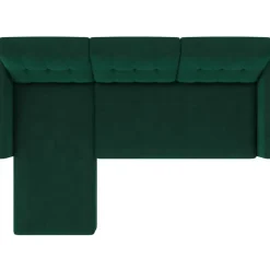 Dorel Home Hartford - 3-zits hoekslaapbank in donkergroen stof Best