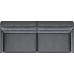 Dorel Home Hartford - 3-zits slaapbank in antraciet fluweel Clearance