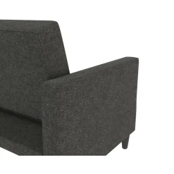 Dorel Home Hartford - 3-zits slaapbank in antraciet stof Clearance