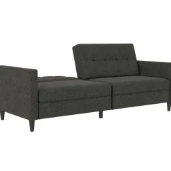 Dorel Home Hartford - 3-zits slaapbank in antraciet stof Clearance