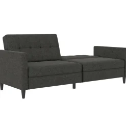 Dorel Home Hartford - 3-zits slaapbank in antraciet stof Clearance