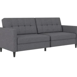 Dorel Home Hartford - 3-zits slaapbank in grijs stof Outlet