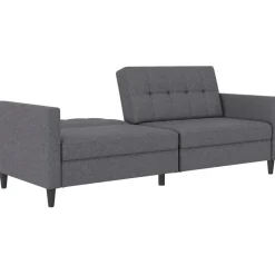 Dorel Home Hartford - 3-zits slaapbank in grijs stof Outlet