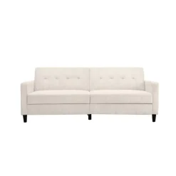 Dorel Home Hartford II - 3-zits slaapbank in crèmekleurige stof Clearance