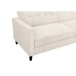 Dorel Home Hartford II - 3-zits slaapbank in crèmekleurige stof Clearance