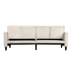 Dorel Home Hartford II - 3-zits slaapbank in crèmekleurige stof Clearance