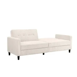 Dorel Home Hartford II - 3-zits slaapbank in crèmekleurige stof Clearance