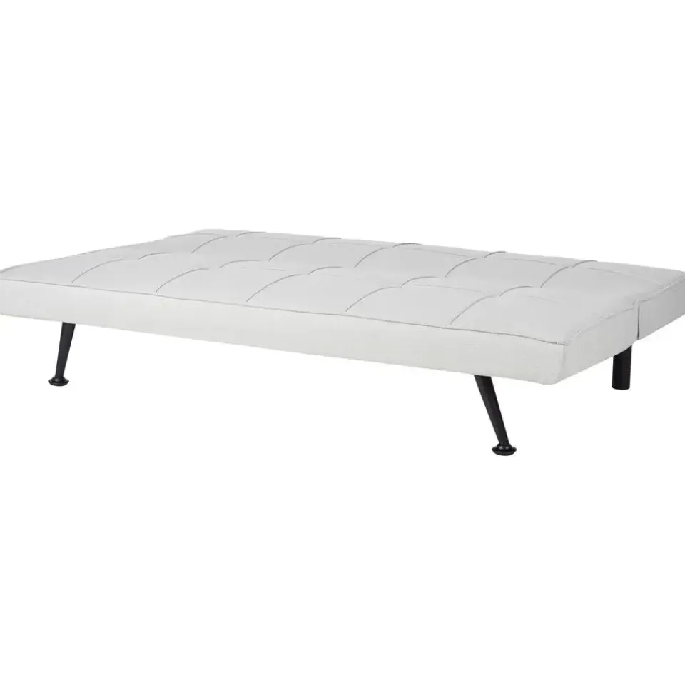 Beliani HASLE - Slaapbank 3-zits - Lichtgrijs - Polyester Discount