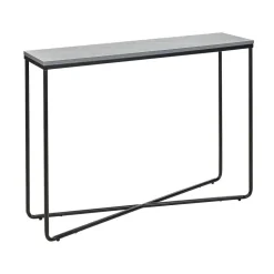 Beliani HAZEN - Sidetable - Grijs/Zwart- MDF Clearance