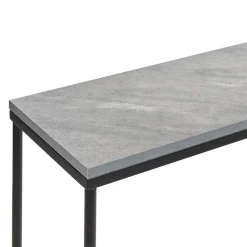 Beliani HAZEN - Sidetable - Grijs/Zwart- MDF Clearance