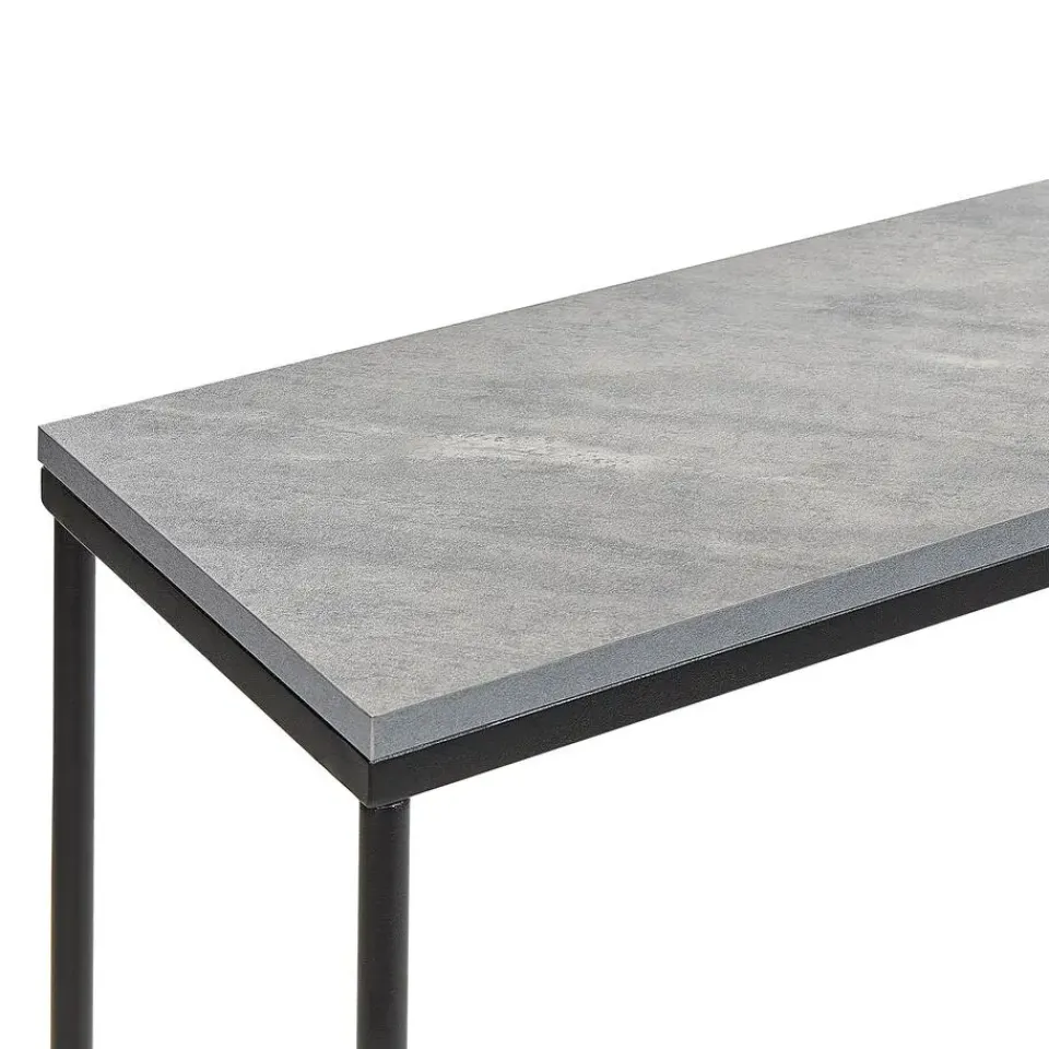 Beliani HAZEN - Sidetable - Grijs/Zwart- MDF Clearance