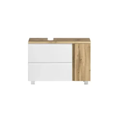 Held Wastafelkast Varese - 85 x 47 x 56 cm - Wotan Oak / White