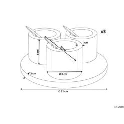 Beliani HERAKLION - Dienblad - Meerkleurig - Hout Outlet