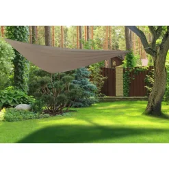 Hesperide Schaduwdoek Curacao - driehoekig - taupe - 4x4m Best