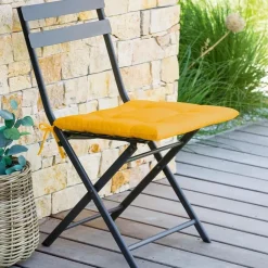 Hesperide Tuinstoelkussen - geel - uv-bestendig - 40 x 4 cm Best