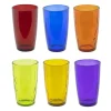 HI Waterglazen/drinkglazen - 6x - kleurenmix - 320 ml Sale