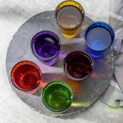 HI Waterglazen/drinkglazen - 6x - kleurenmix - 320 ml Sale