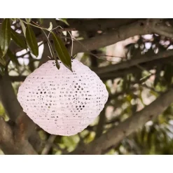 Merkloos Hioshop Asa lantaarn oplaadbaar wit Discount