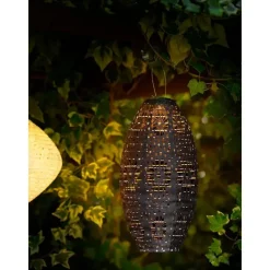 Merkloos Hioshop Astrid lantaarn oplaadbaar grijs Sale