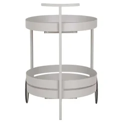 Hioshop Beja barwagen 2 planken grijs Outlet