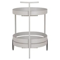 Hioshop Beja barwagen 2 planken grijs Outlet