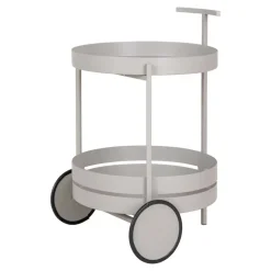 Hioshop Beja barwagen 2 planken grijs Outlet