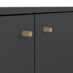 Hioshop Bodo dressoir 2 deuren- 3 lades matgrijs Discount
