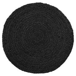 Hioshop Bombay Placemat Ø38cm- set van 4 donkergrijs Online