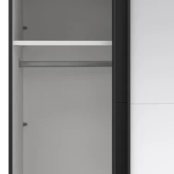 Hioshop Catania schuifdeurkast 2 deuren 180x220cm mat zwart Sale