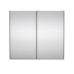Hioshop Como schuifdeurkast 2 deuren met spiegel 245x220cm eikdecor Online