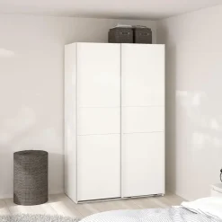 Hioshop Como schuifdeurkast 2 deuren 120x200cm wit Best