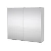 Hioshop Como schuifdeurkast 2 deuren met spiegel 245x220cm wit Online