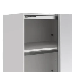 Hioshop Como schuifdeurkast 2 deuren met spiegel 245x220cm wit Online