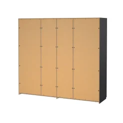 Hioshop Como schuifdeurkast 2 deuren 245x220cm mat grijs Hot