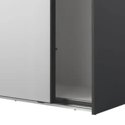 Hioshop Como schuifdeurkast 2 deuren 245x220cm mat grijs Hot
