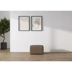 Merkloos Hioshop Cubic poef bruin Best